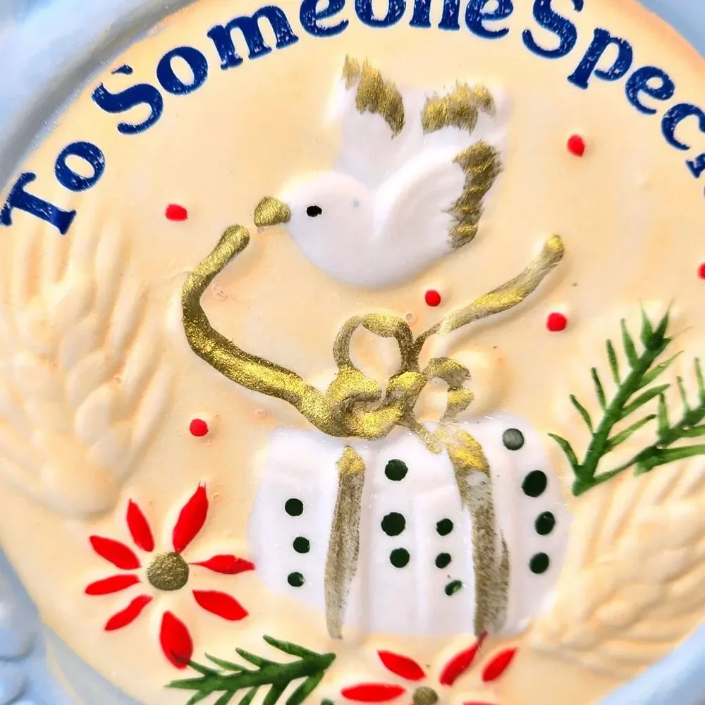 Vtg 80s Russ Berrie Christmas Keepsakes Someone Special Snowflake Ornament 2864